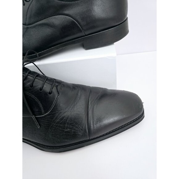 Magnanni Federico Black Leather Cap Toe Oxford Lace Up Dress Mens Shoes 11 D main image 12